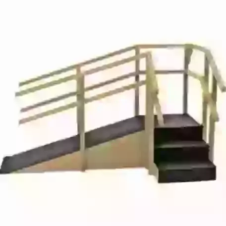 Rehab Therapy Staircase with Ramp